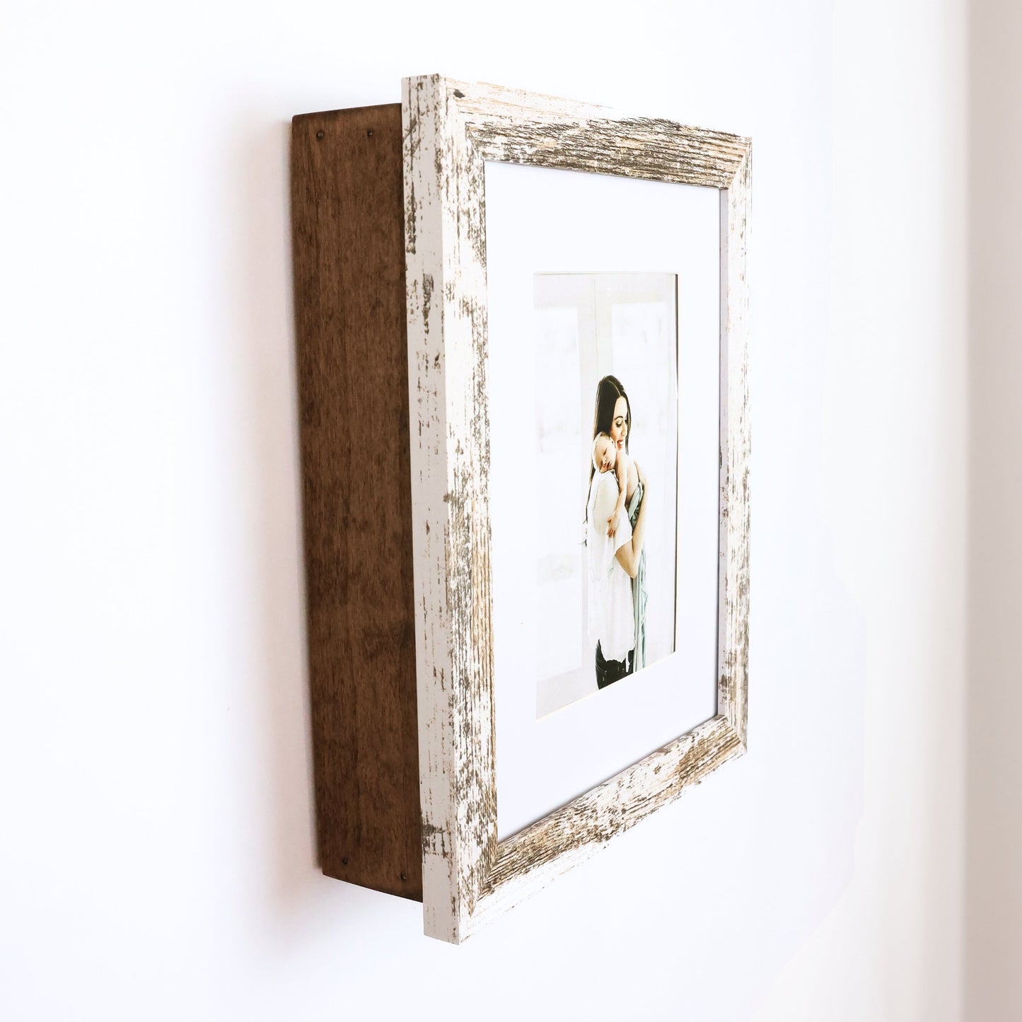 White, 8x10 Concealment Picture Frame