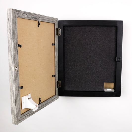 Grey, 8x10 Concealment Picture Frame