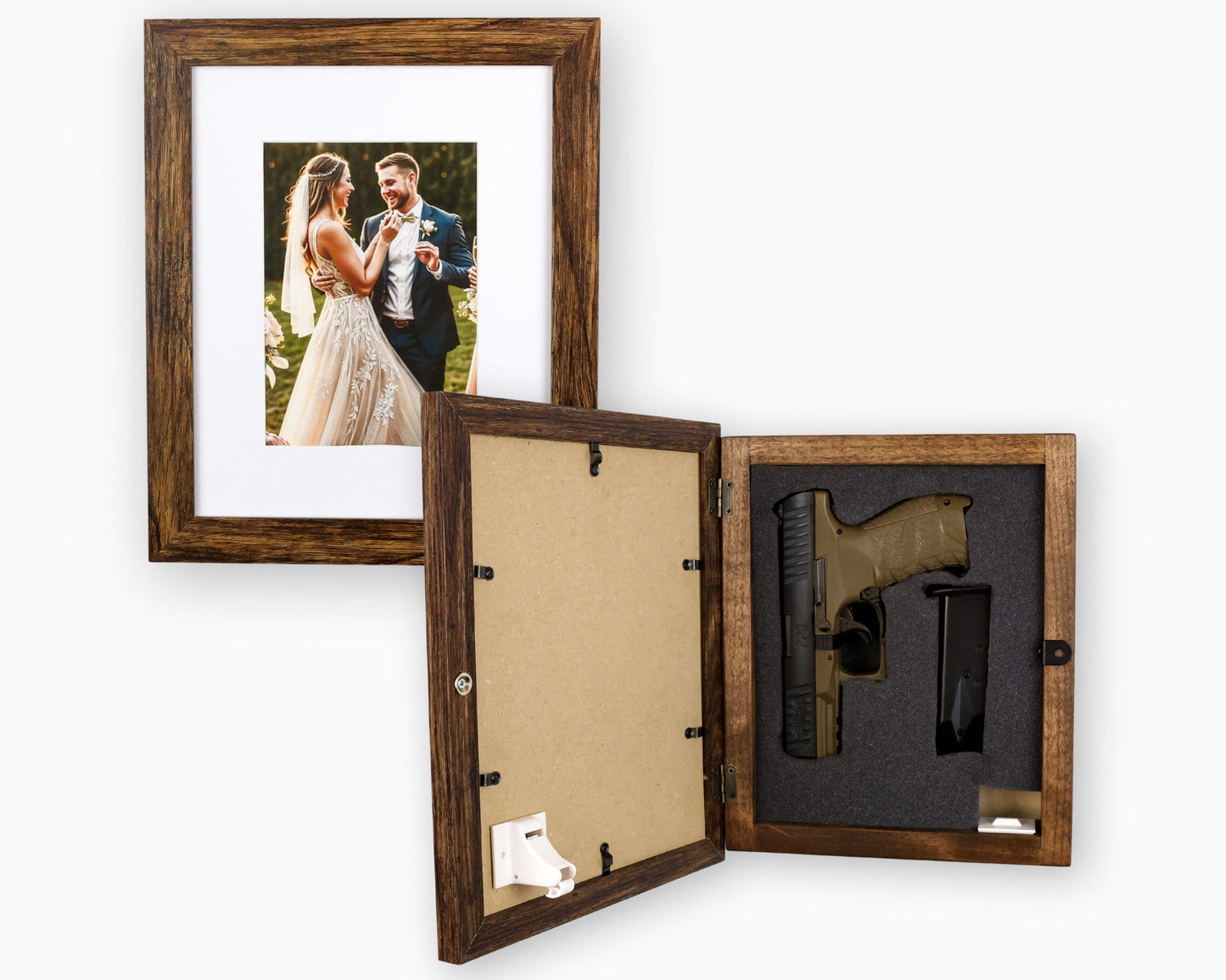 Brown, 8x10 Concealment Picture Frame