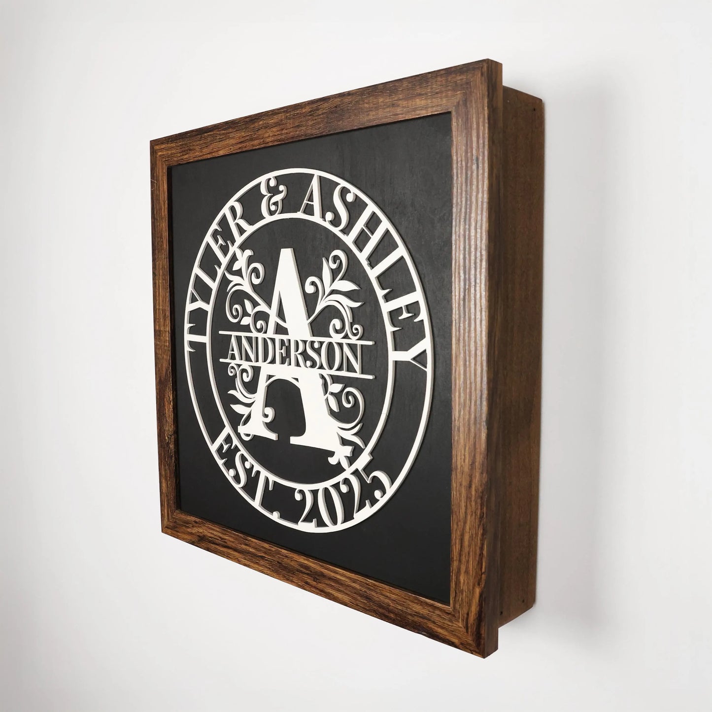 Brown, 12"x12" Personalized Hanging Gun Concealment