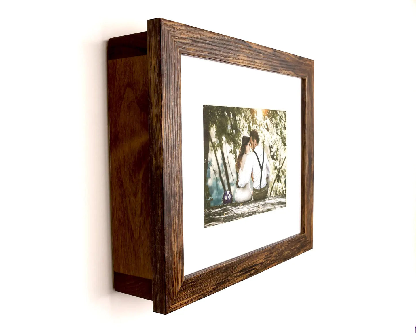 Brown, 8x10 Concealment Picture Frame Horizontal