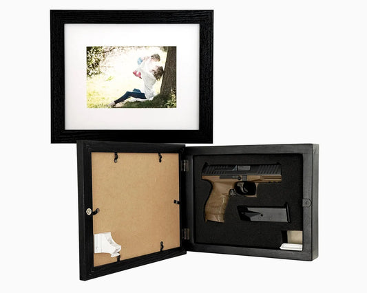 Black, 8x10 Concealment Picture Frame Horizontal