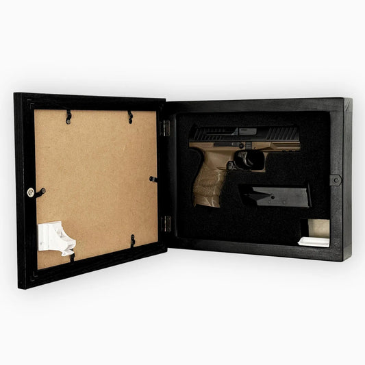 Black, 8x10 Concealment Picture Frame Horizontal