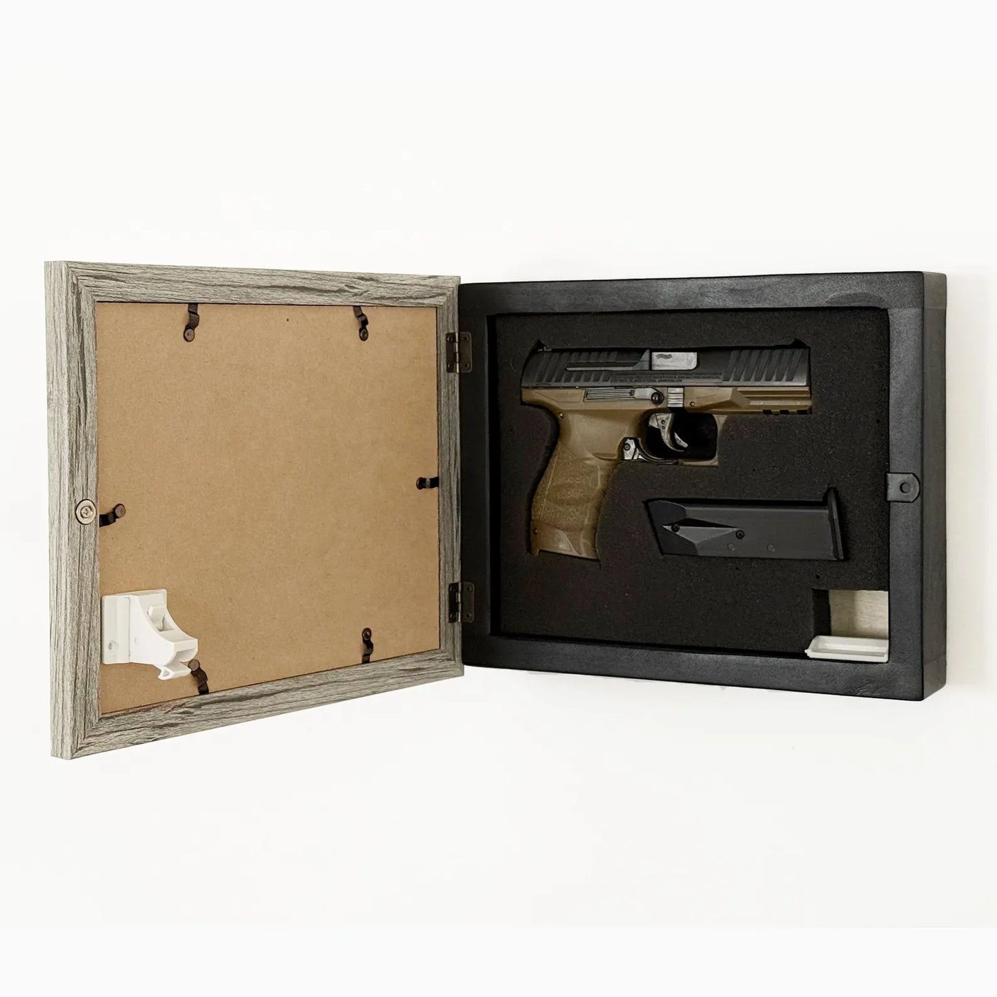 Grey, 8x10 Concealment Picture Frame Horizontal