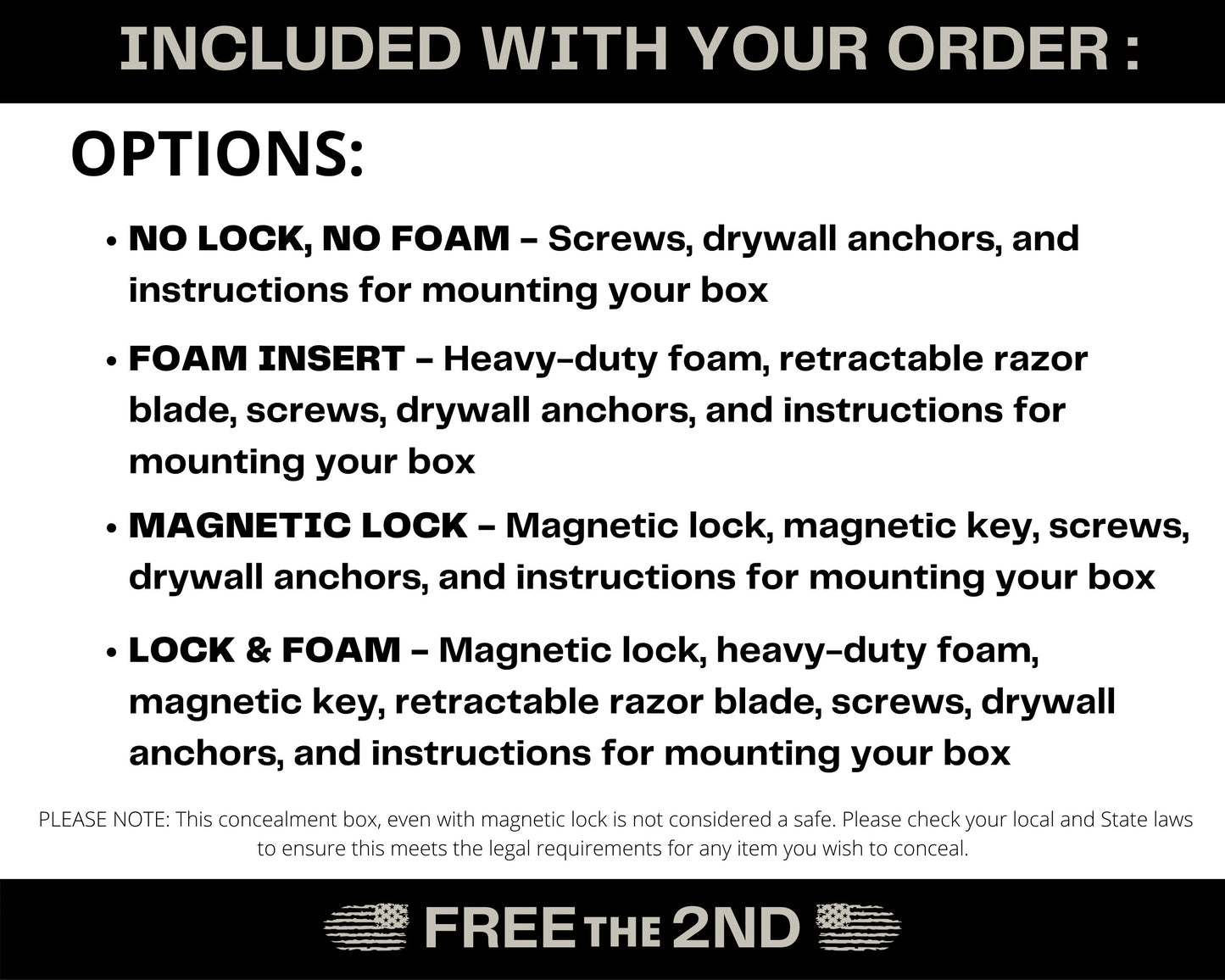 White, 12"x12" Personalized Hanging Gun Concealment